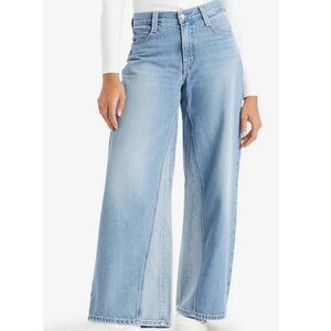 90’s Levi’s Wide-Leg Two-Tone Light & Medium Blue Jeans